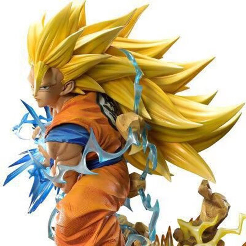 25cm Dragon Ball Super Saiyan Son Goku Statue – Large Anime Collectible Figure Model & Desktop Ornament
