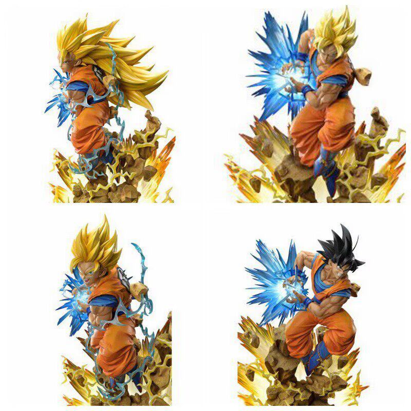 25cm Dragon Ball Super Saiyan Son Goku Statue – Large Anime Collectible Figure Model & Desktop Ornament