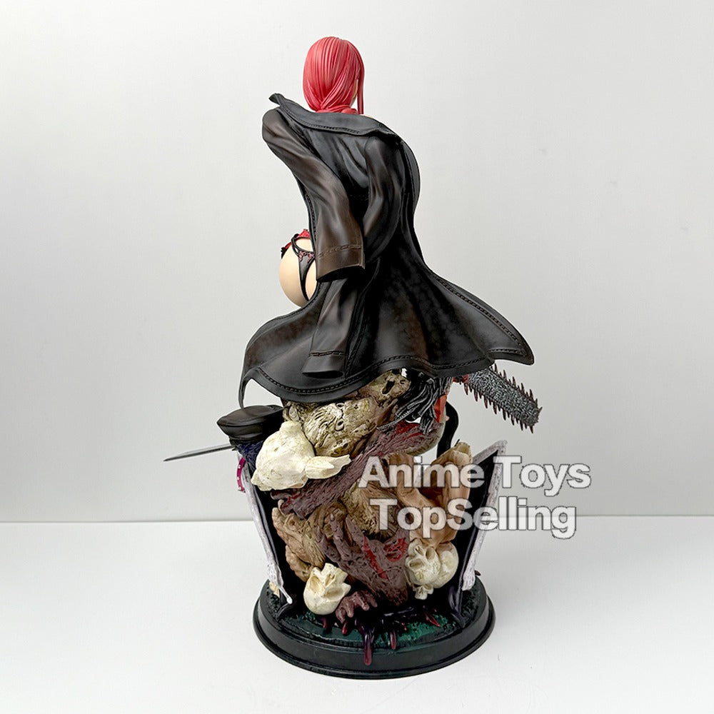 46cm Chainsaw Man Makima Action Figure – Large PVC Statue Desktop Ornament Model Toy