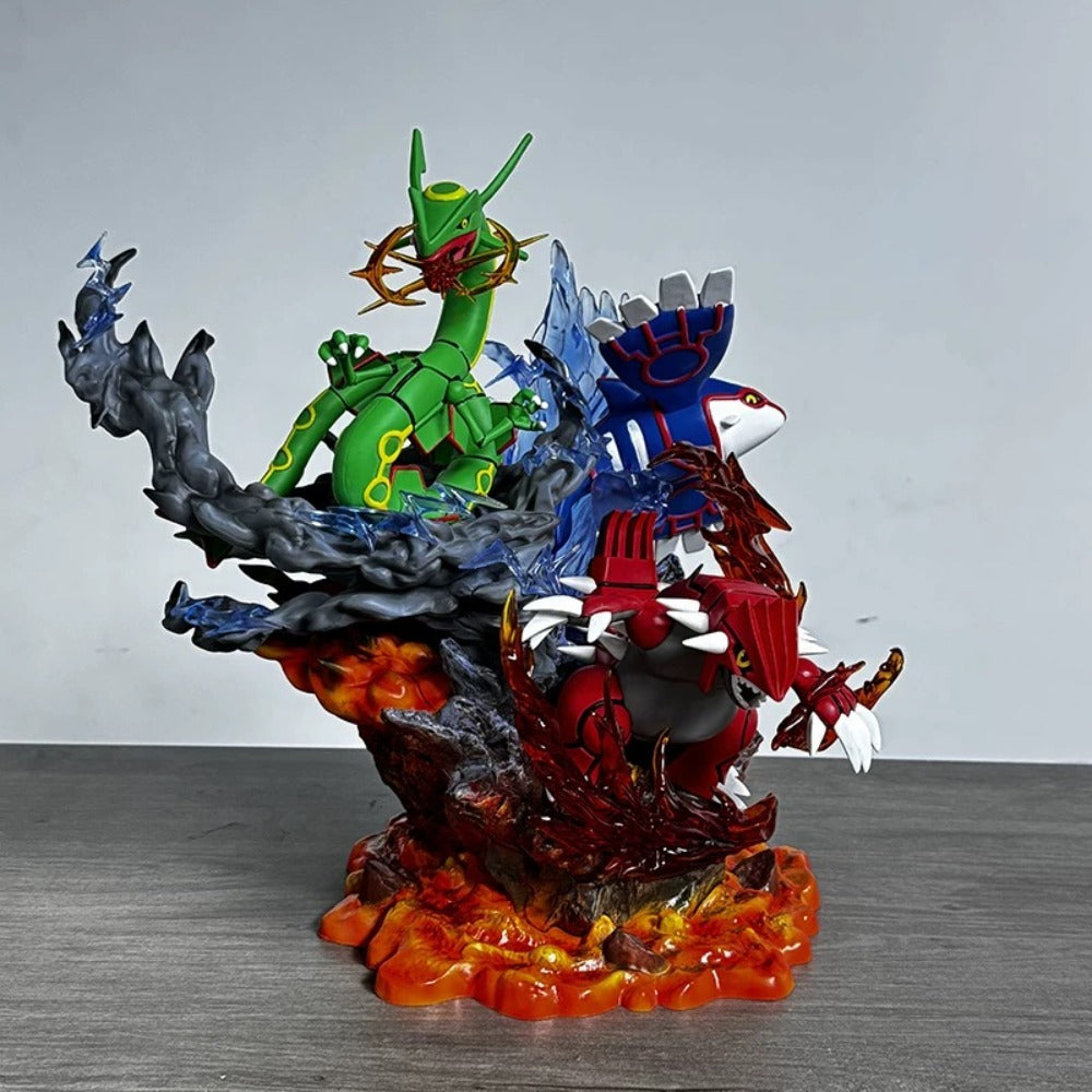35cm Pokémon Legendary Statue Set – Rayquaza, Groudon & Kyogre Action Figure