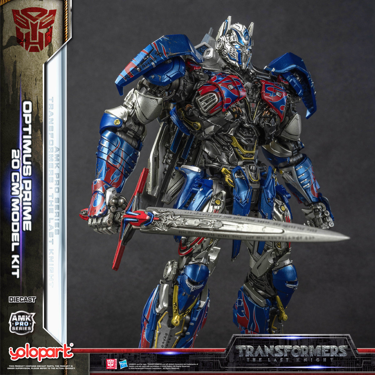 YOLOPARK Transformers: The Last Knight AMK PRO Series Optimus Prime 20cm Model Kit Action Figure