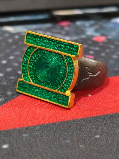DC Comics John Stewart Green Lantern Metal Cosplay Ring – Men's Jewelry Accessory