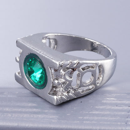 Fashion Jewelry Charm Green Lantern Ring – gift for DC fans