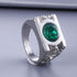 Fashion Jewelry Charm Green Lantern Ring – front view