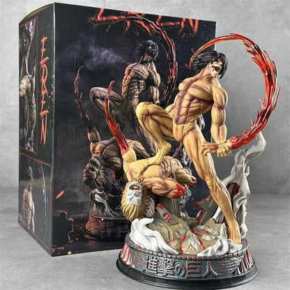 Attack on Titan Eren Jaeger Combat Form Action Figure – Attack Titan PVC Desktop &amp; PC Case Model