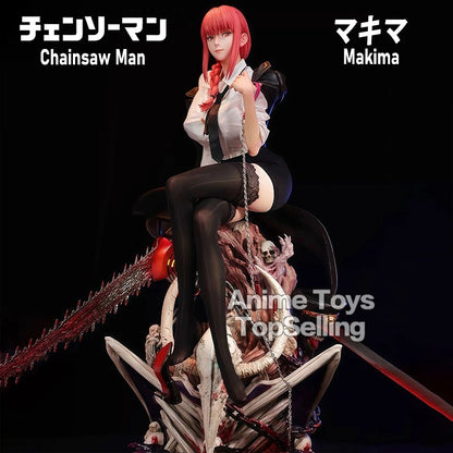 46cm Chainsaw Man Makima Action Figure – Large PVC Statue Desktop Ornament Model Toy