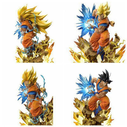 25cm Dragon Ball Super Saiyan Son Goku Statue – Large Anime Collectible Figure Model &amp; Desktop Ornament
