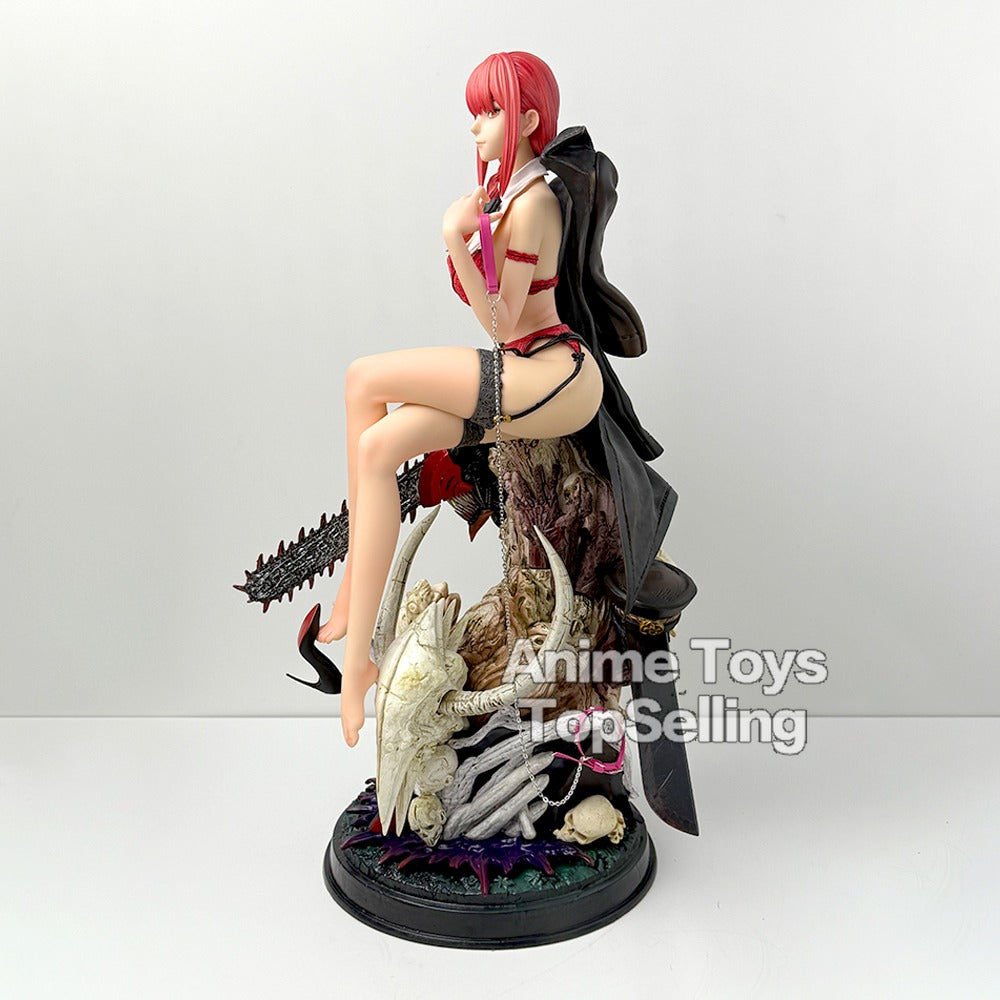 46cm Chainsaw Man Makima Action Figure – Large PVC Statue Desktop Ornament Model Toy