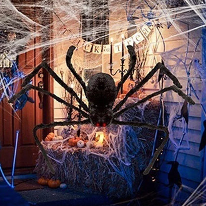 Giant Halloween Plush Spider Decoration 