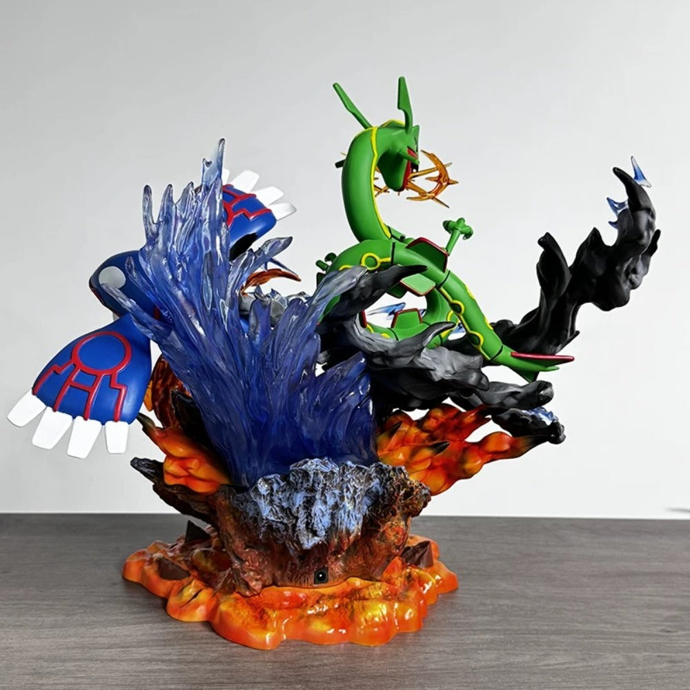 35cm Pokémon Legendary Statue Set – Rayquaza, Groudon & Kyogre Action Figure