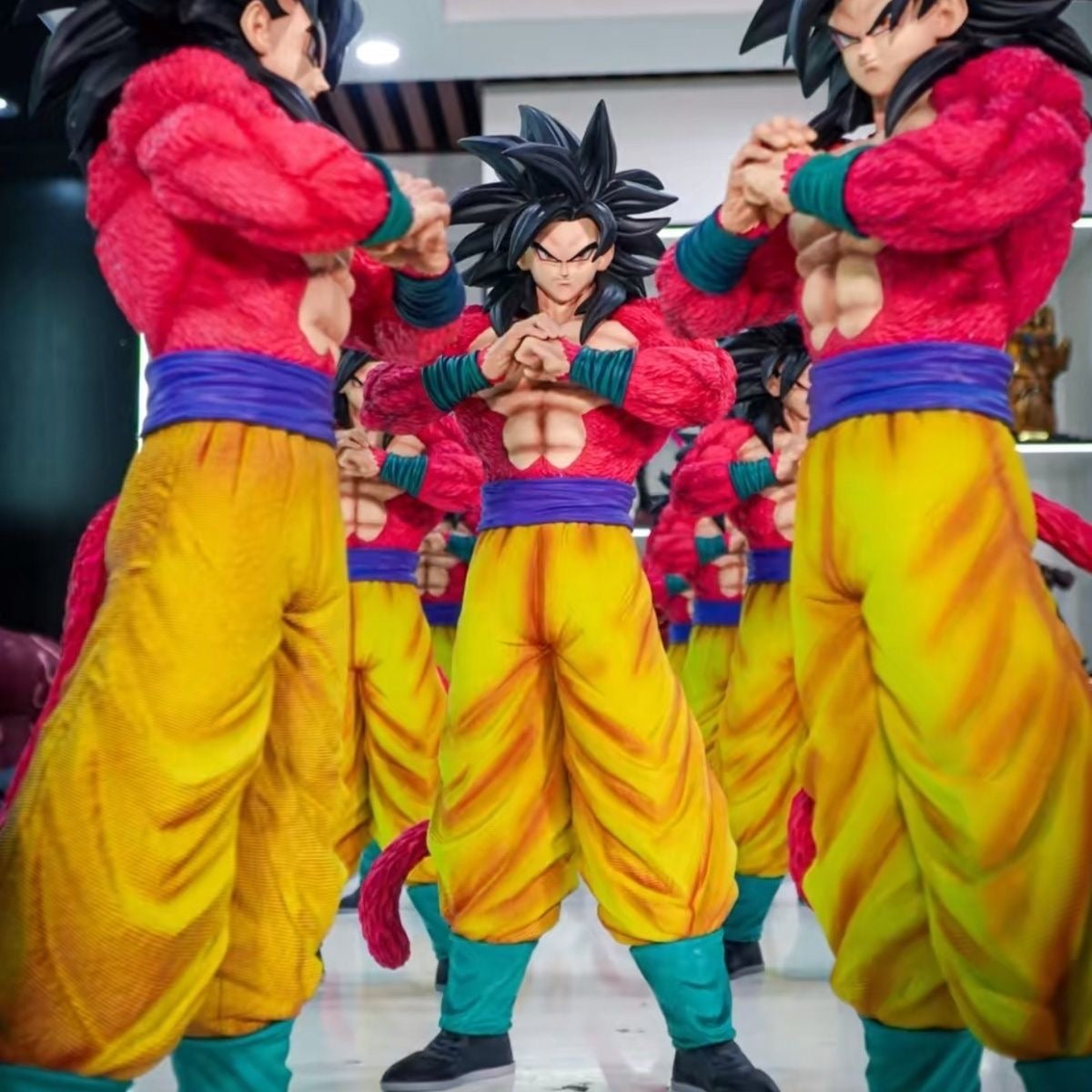 JT Statue 53cm Dragon Ball SSJ4 Goku Figure – 20.87 Inch Super Saiyan 4 PVC Action Statue Model