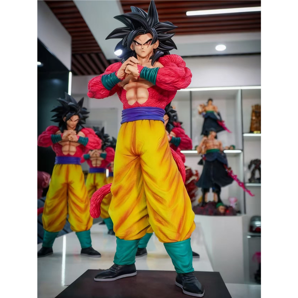 JT Statue 53cm Dragon Ball SSJ4 Goku Figure – 20.87 Inch Super Saiyan 4 PVC Action Statue Model