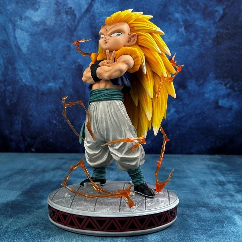 25cm Dragon Ball Z Super Saiyan 3 Gotenks Figure – SSJ3 PVC Statue Model Collectible