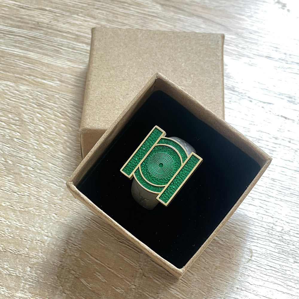 DC Comics John Stewart Green Lantern Metal Cosplay Ring – Men's Jewelry Accessory