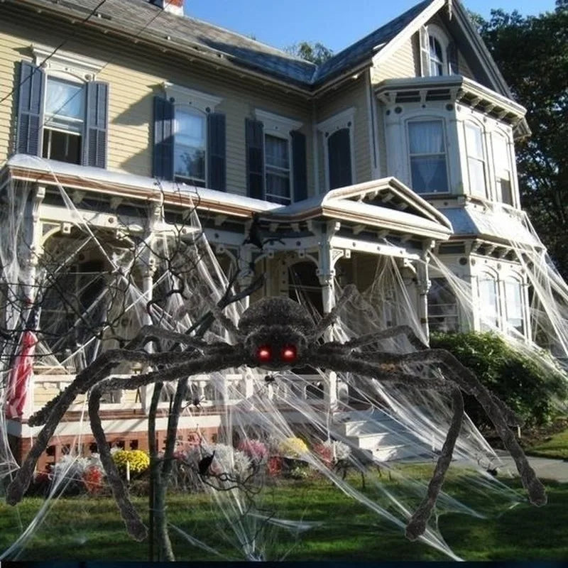 Giant Halloween Plush Spider Decoration 