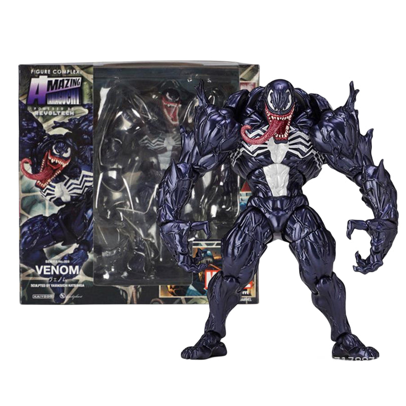 Amazing Yamaguchi Venom Action Figure – Revoltech Style Movable Statue & Collectible