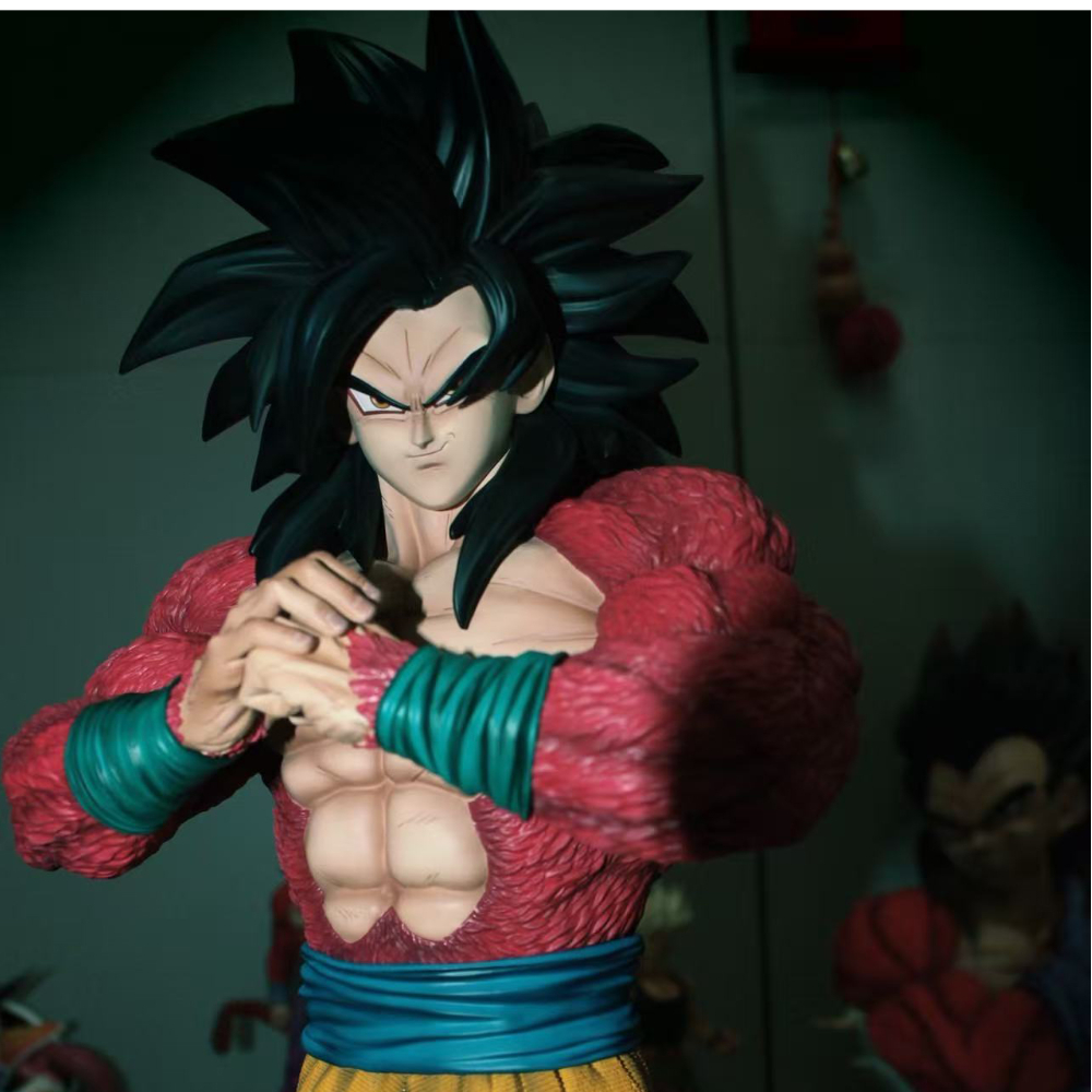 JT Statue 53cm Dragon Ball SSJ4 Goku Figure – 20.87 Inch Super Saiyan 4 PVC Action Statue Model