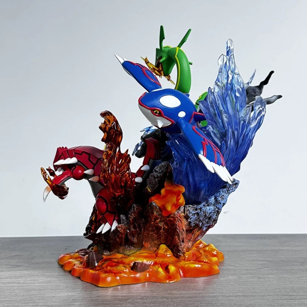 35cm Pokémon Legendary Statue Set – Rayquaza, Groudon & Kyogre Action Figure