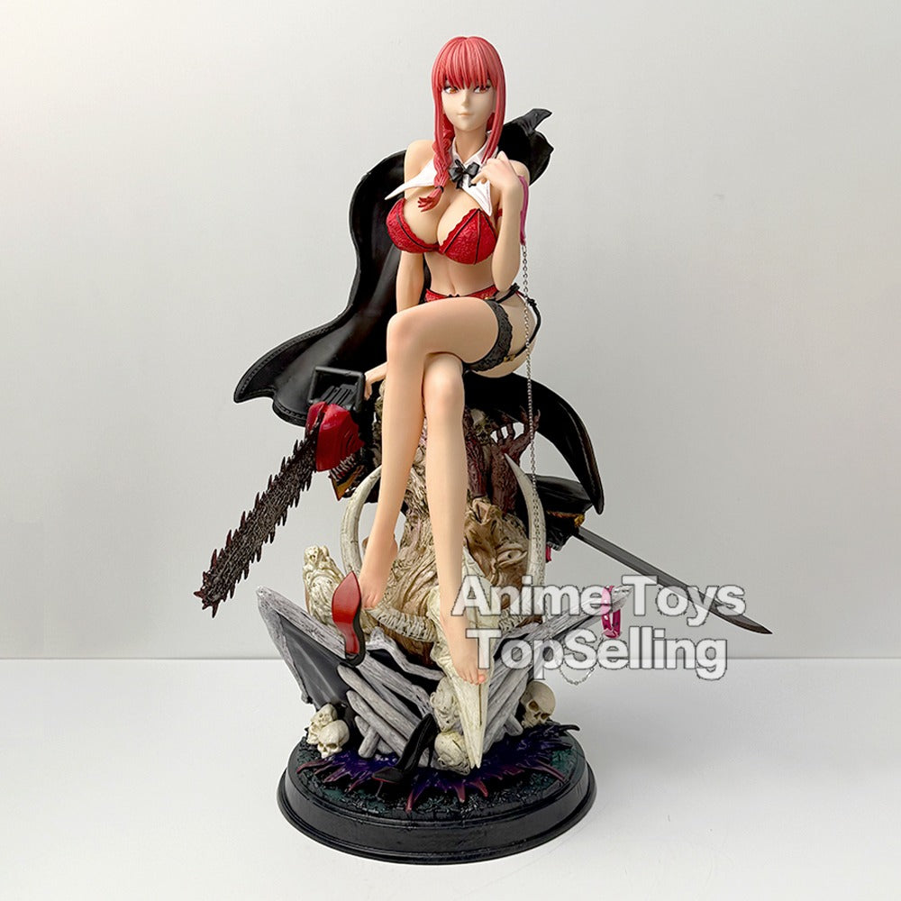 46cm Chainsaw Man Makima Action Figure – Large PVC Statue Desktop Ornament Model Toy
