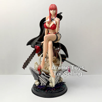 46cm Chainsaw Man Makima Action Figure – Large PVC Statue Desktop Ornament Model Toy