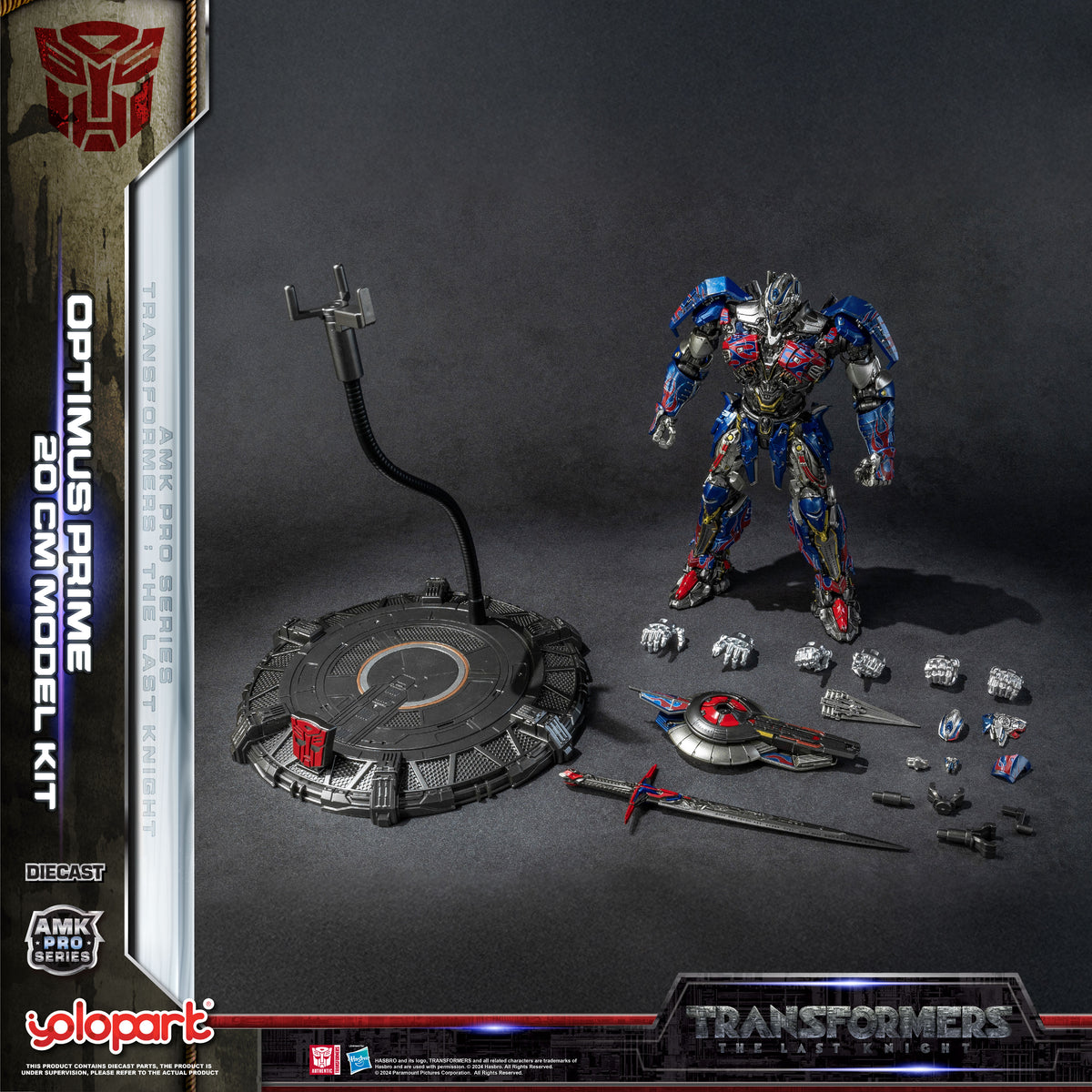 YOLOPARK Transformers: The Last Knight AMK PRO Series Optimus Prime 20cm Model Kit Action Figure
