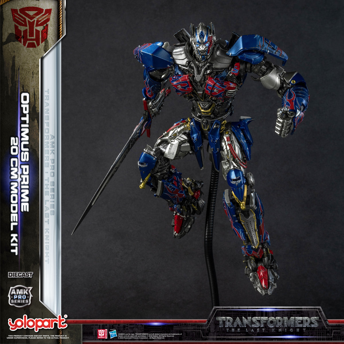 YOLOPARK Transformers: The Last Knight AMK PRO Series Optimus Prime 20cm Model Kit Action Figure