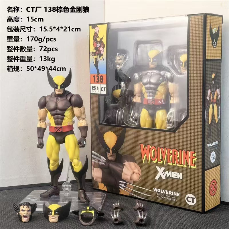 CT Toys MAFEX 096 / 138 X-Men Wolverine Action Figure – Comic Version Articulated Model