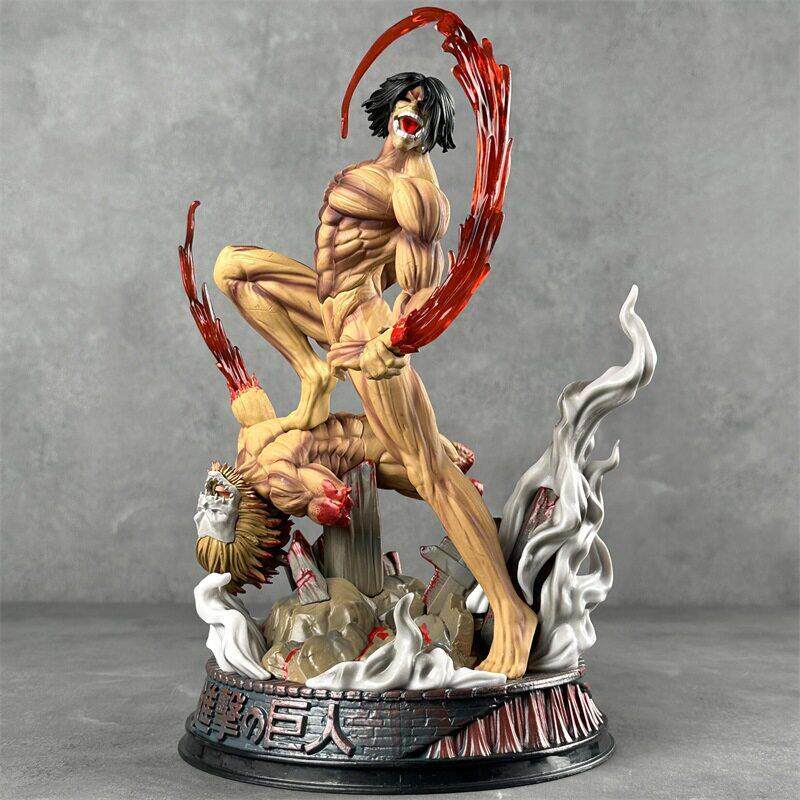 Attack on Titan Eren Jaeger Combat Form Action Figure – Attack Titan PVC Desktop &amp; PC Case Model