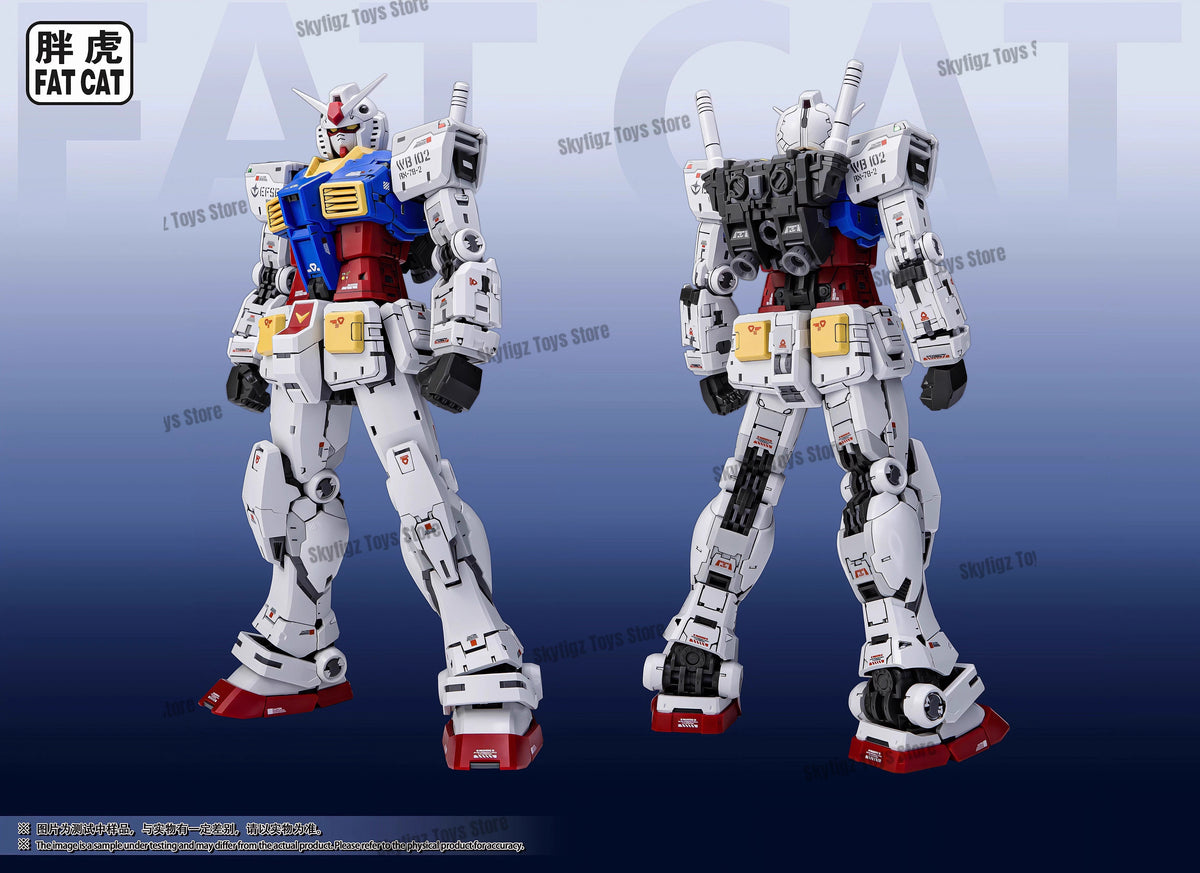 FAT CAT Model RG 1/100 RX-78-2 Gundam Ver 2.0 Assembly Model Kit – Articulated Robot Collectible Model