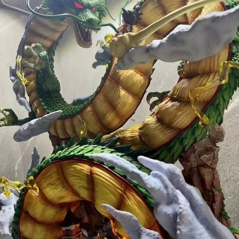 53cm Dragon Ball Anime Figure – Goku & Shenron PVC Statue Model & Collection Ornament