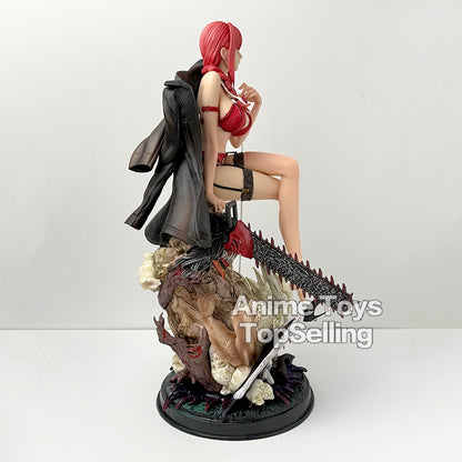 46cm Chainsaw Man Makima Action Figure – Large PVC Statue Desktop Ornament Model Toy