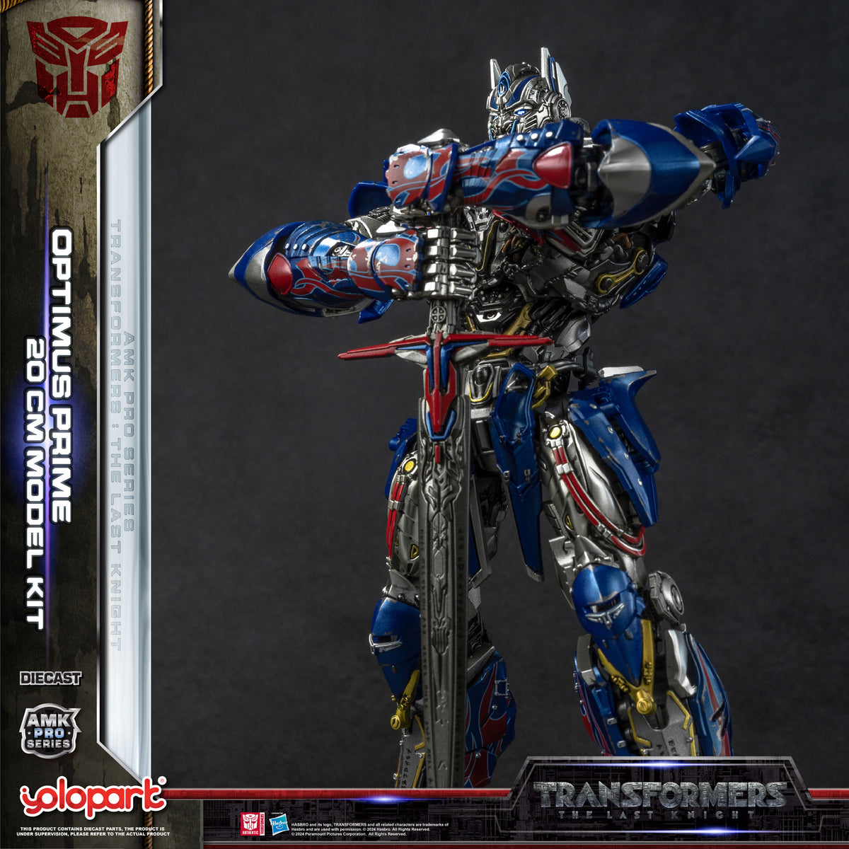 YOLOPARK Transformers: The Last Knight AMK PRO Series Optimus Prime 20cm Model Kit Action Figure