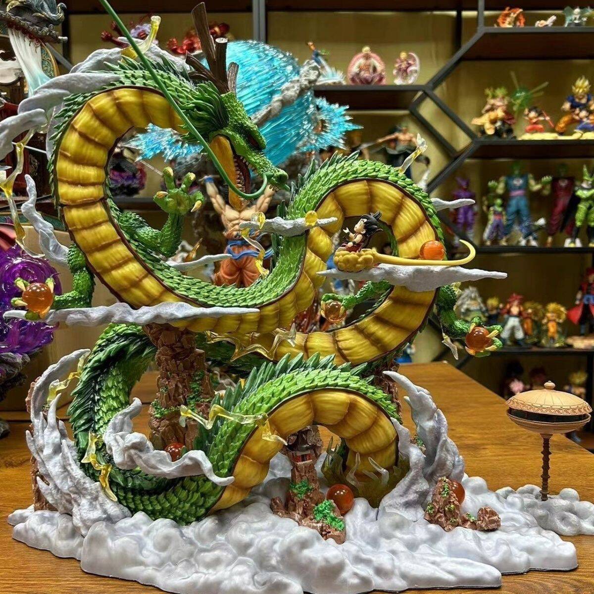 53cm Dragon Ball Anime Figure – Goku & Shenron PVC Statue Model & Collection Ornament
