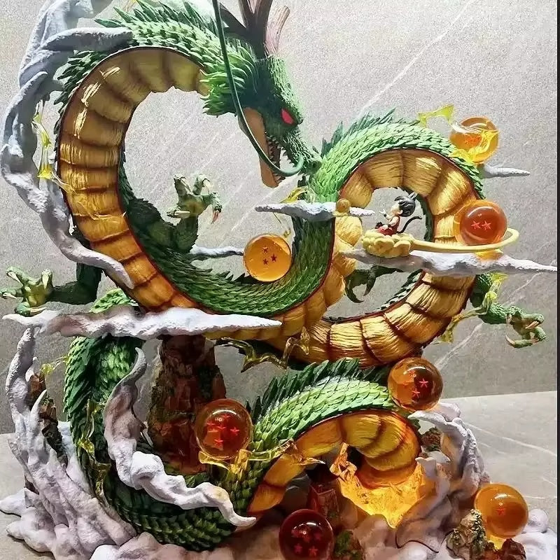 53cm Dragon Ball Anime Figure – Goku & Shenron PVC Statue Model & Collection Ornament