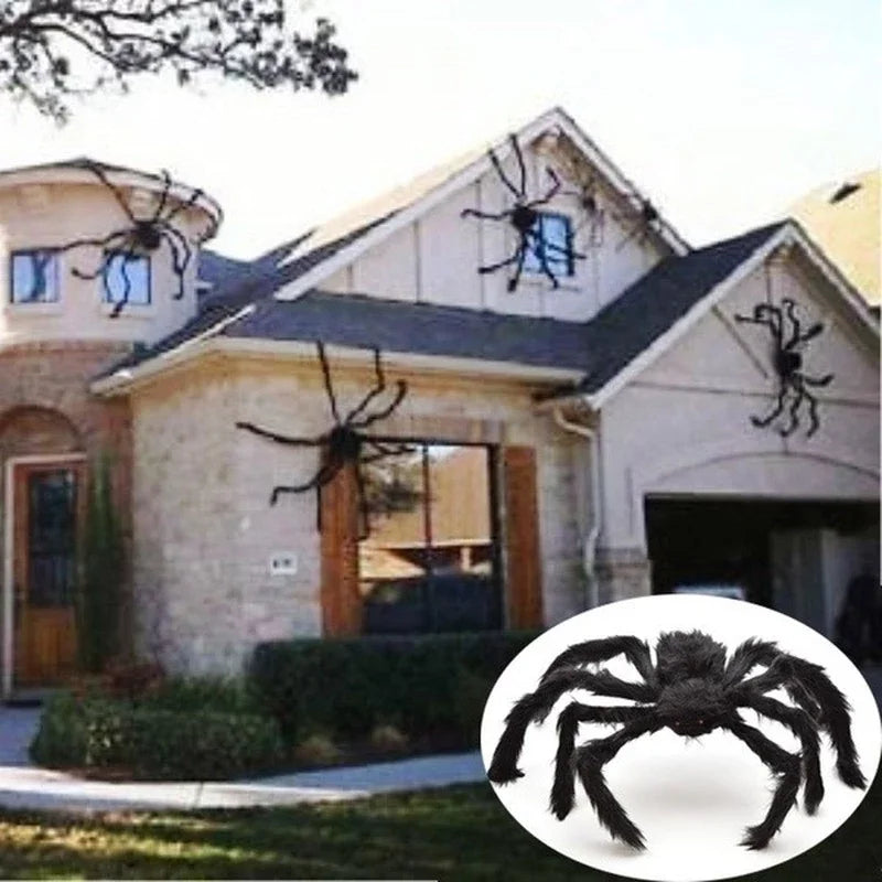 Giant Halloween Plush Spider Decoration 