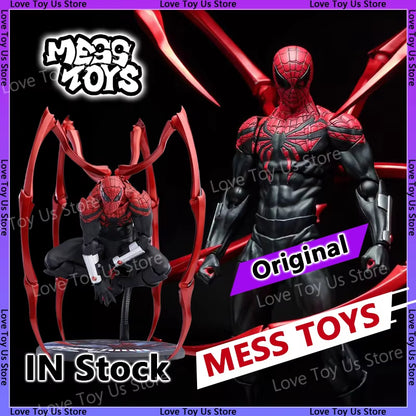 Superior Spider-Man Action Figure Mess Toys black red suit front view