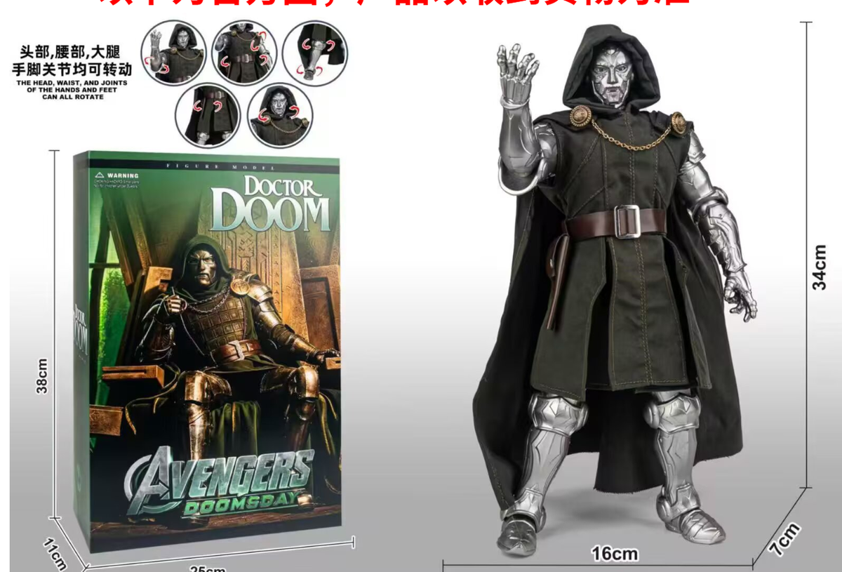  16 Scale Marvel Supervillain Model Toy