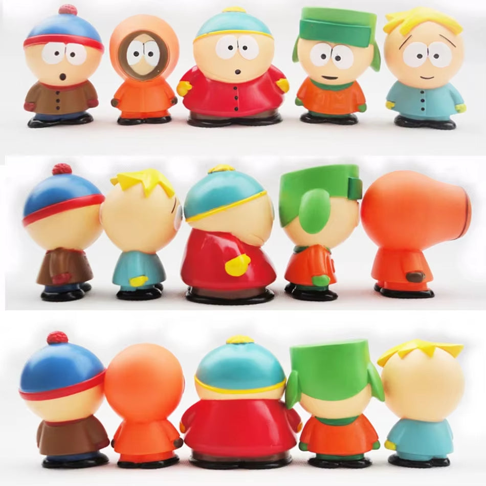 Southern Park 5PCS Action Figure Set – Animated Character Desk Toys &amp; Home Decor Ornaments