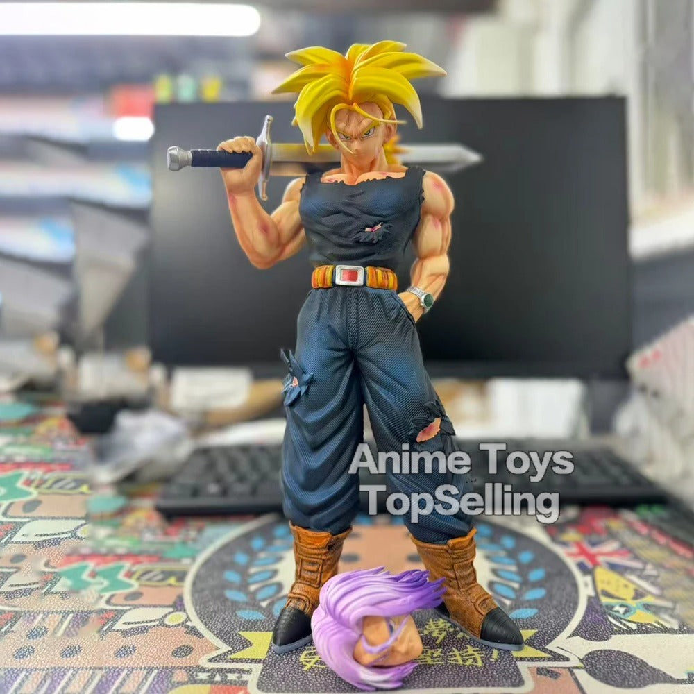 32.5cm Dragon Ball Z Trunks Action Figure – PVC Statue & Anime Collectible Display Model