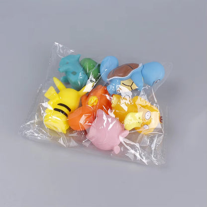 Pokemon Anime Figures Set – Pikachu, Charmander, Squirtle, Bulbasaur, Psyduck &amp; Jigglypuff Collectible Models