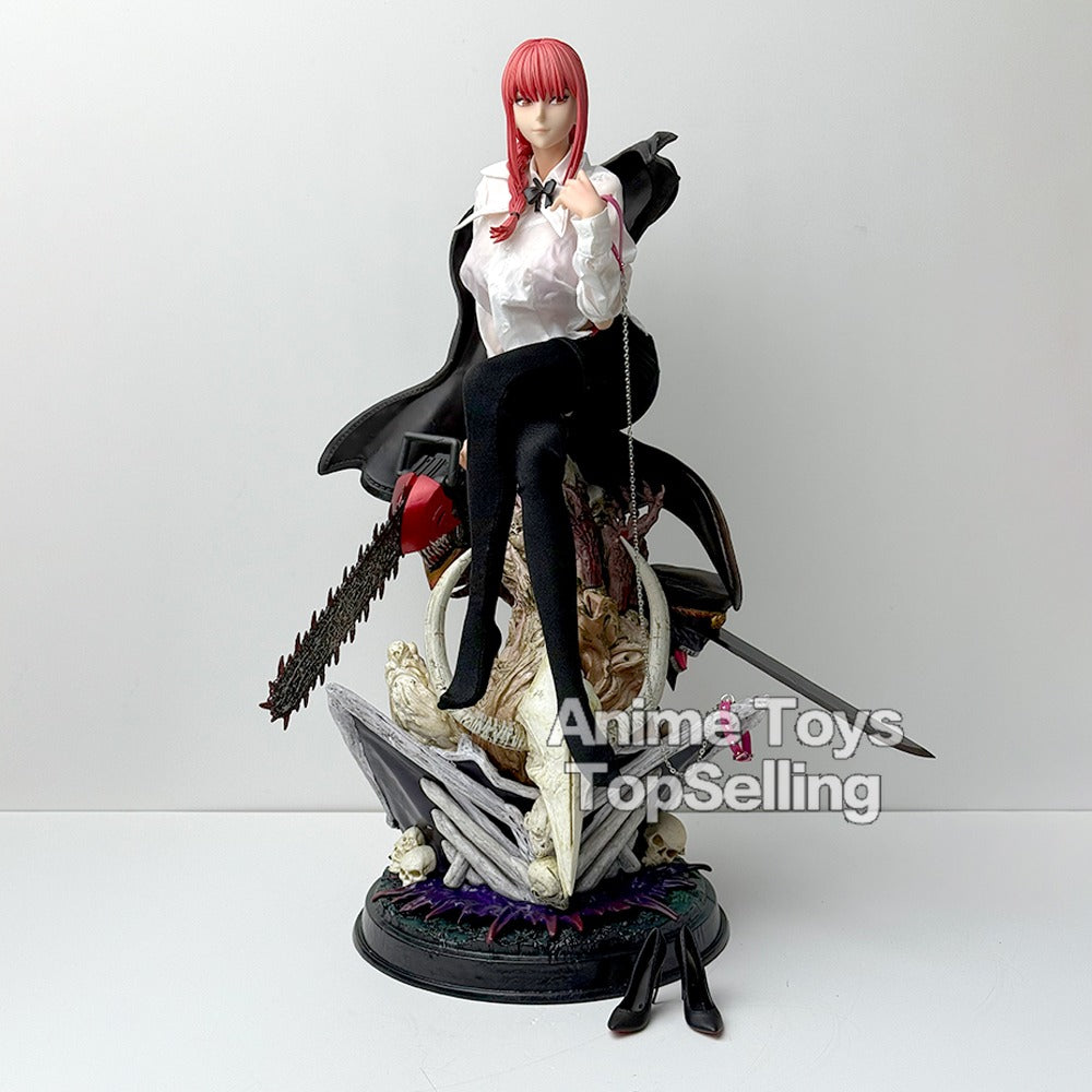 46cm Chainsaw Man Makima Action Figure – Large PVC Statue Desktop Ornament Model Toy