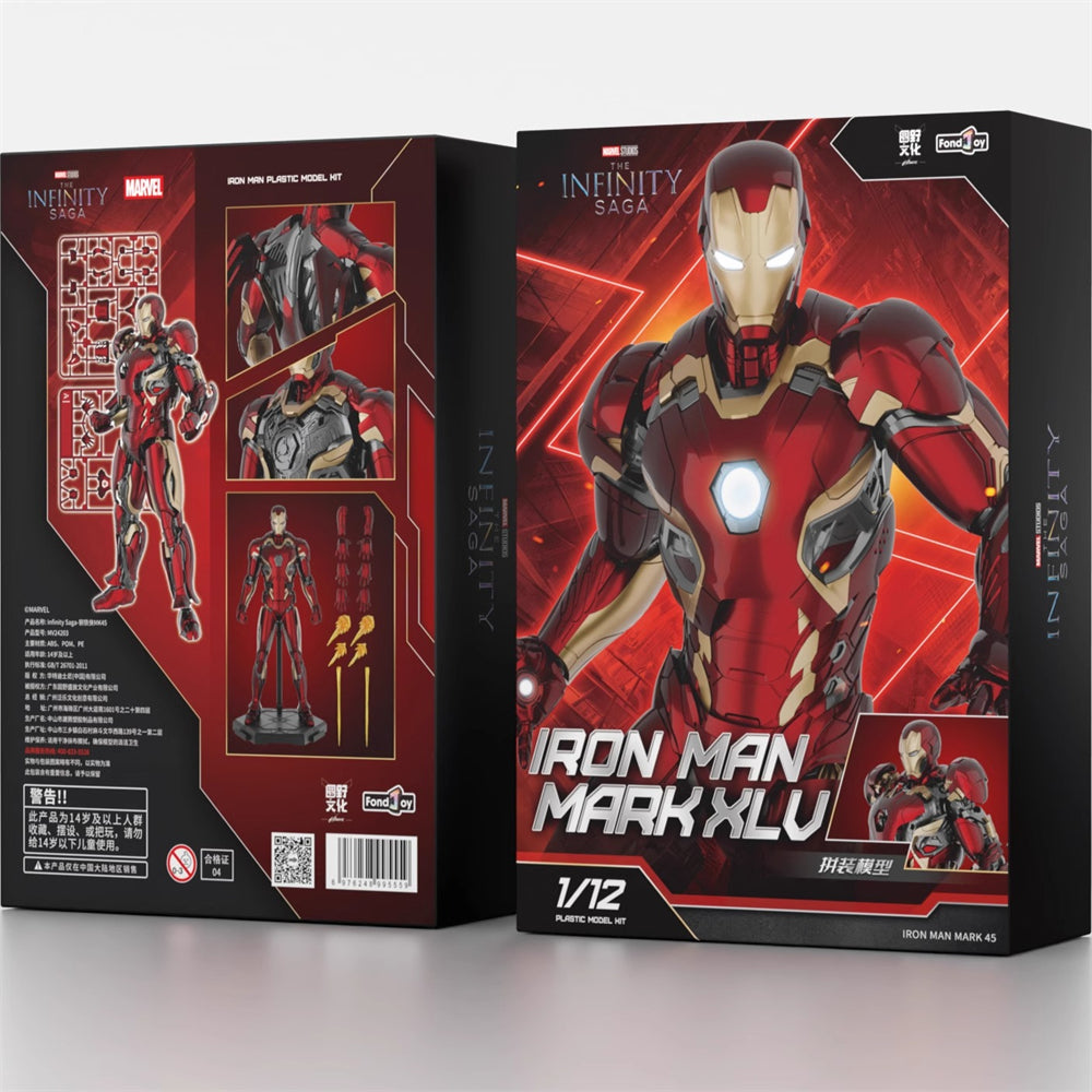 Fondjoy 1/12 Scale Iron Man Mark 45 Action Figure – 15.5cm Avengers: Age of Ultron Articulated Model Toy