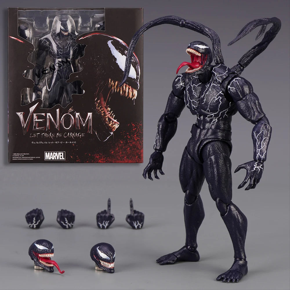 Amazing Yamaguchi Venom Action Figure – Revoltech Style Movable Statue & Collectible