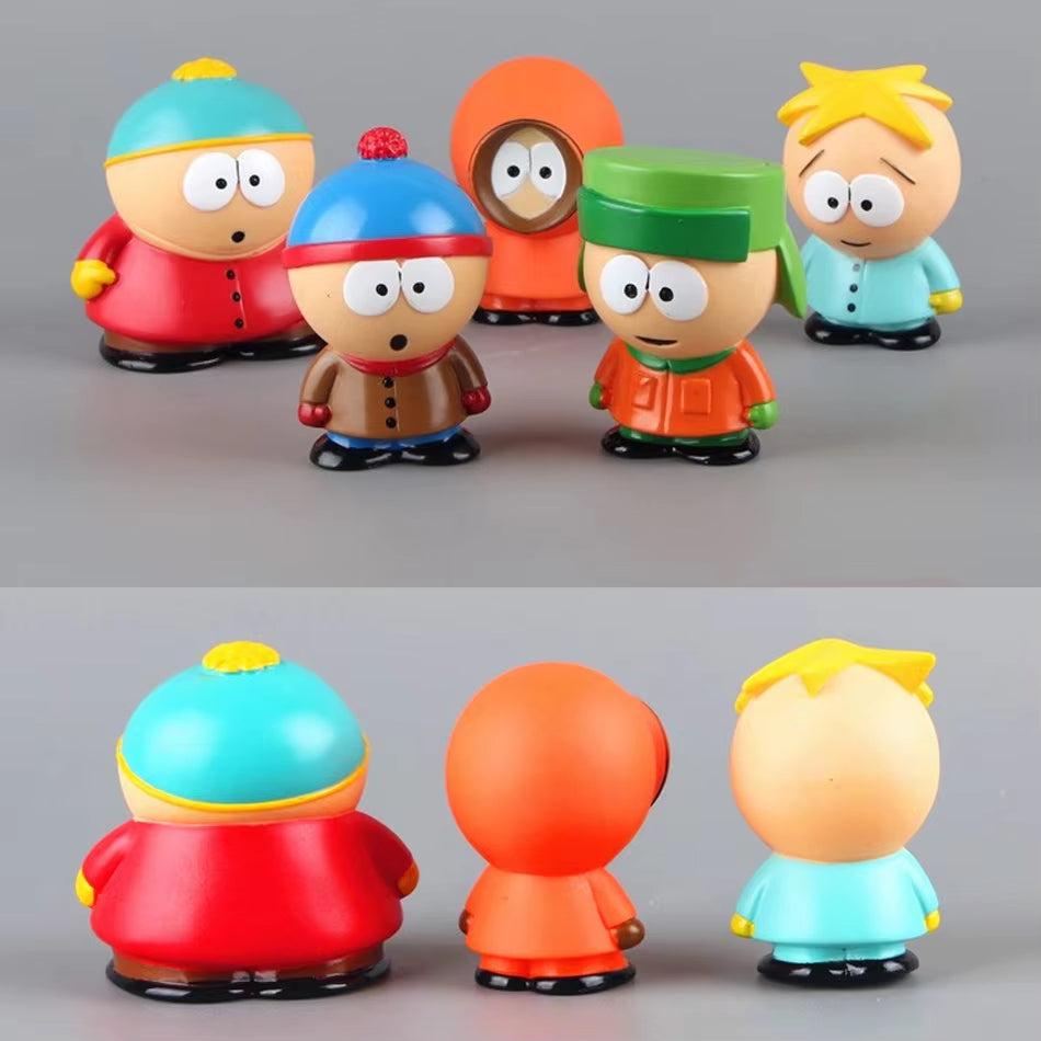 Southern Park 5PCS Action Figure Set – Animated Character Desk Toys & Home Decor Ornaments
