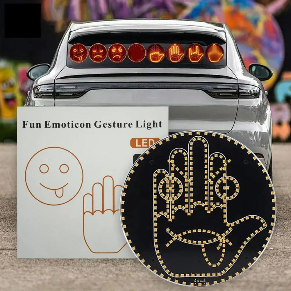 LED Hand Gesture Light for Car wave sign mode display